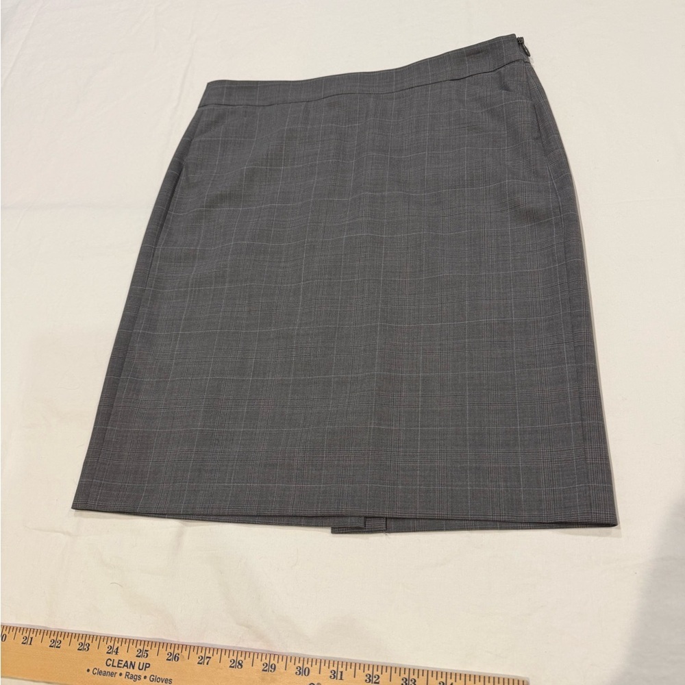 Theory Grey Pencil Skirt Womens Size 0 Tailored Career Office - Picture 4 of 6